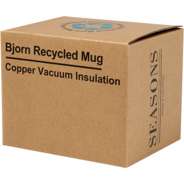 Logotrade Werbegeschenke das Foto: Bjorn RCS-zertifizierter Becher aus recyceltem Edelstahl mit Kupfer-Vakuumisolierung, 360 ml