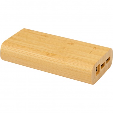 Logotrade Geschäftsgeschenke das Foto: Tulda 20.000 mAh Powerbank aus Bambus