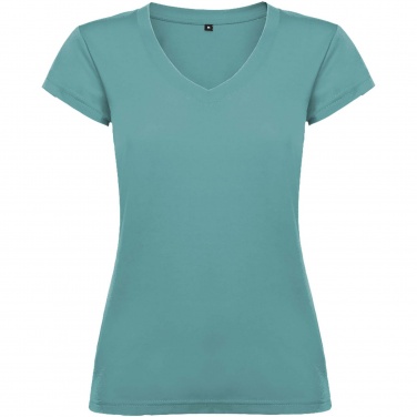 Logotrade Logogeschenke das Foto: Victoria T-Shirt mit V-Ausschnitt für Damen