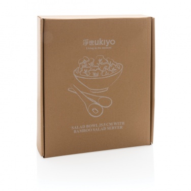 Logotrade Werbegeschenke das Foto: Ukiyo Salatschüssel Mit Bambus Salatbesteck