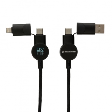 Logotrade werbemittel das Foto: Oakland RCS rKunststoff 1,2m 6-in-1 Fast-Charging 45W Kabel