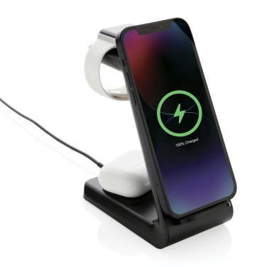 Logotrade Firmengeschenke das Foto: Urban Vitamin Fairfield 3-in-1 Charger aus RCS rPlastik