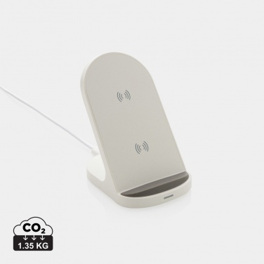 Logotrade werbemittel das Foto: 15W Wireless Ladehalter aus RCS recyceltem Kunststoff