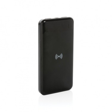 Logotrade werbemittel das Foto: Wireless Powerbank aus RCS Standard recyceltem Kunststoff