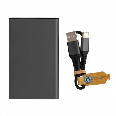 Logotrade werbemittel das Foto: Terra 5.000 mAhPowerbank aus RCS recyceltem Aluminium