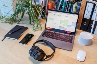 Logotrade Firmengeschenke das Foto: Kabelloser ANC Kopfhörer