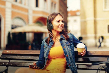 Logotrade Logogeschenke das Foto: Motorola MOTO XT500 wireless over ear headphone