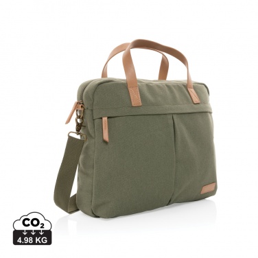 Logotrade Werbegeschenke das Foto: Impact AWARE™ 16 oz. rCanvas Laptop-Tasche