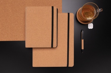 Logotrade werbemittel das Foto: Deluxe Kork Portfolio A5 mit Stift