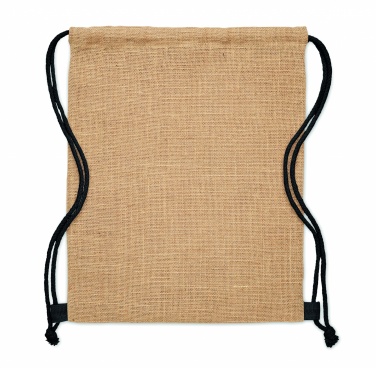 Logotrade Werbegeschenke das Foto: Jute Beutel mit Kordelzug
