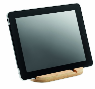 Logotrade Logogeschenke das Foto: Tablet/Phone Halter Bambus