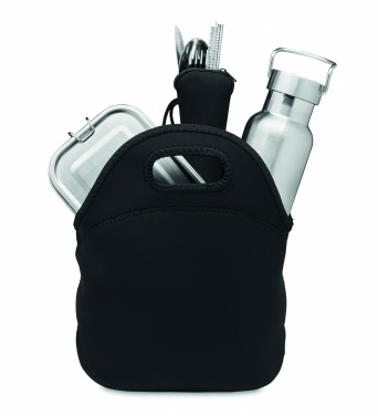 Logotrade Firmengeschenke das Foto: Lunch-Set Edelstahl