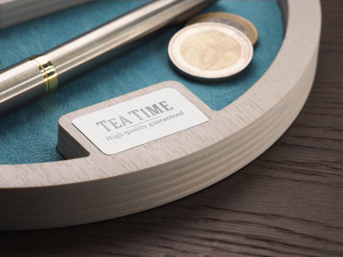 Logotrade Werbegeschenke das Foto: Schreibtisch-Organizer aus Holz 1817121