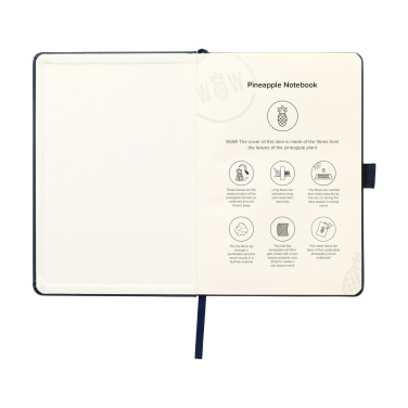 Logotrade Geschäftsgeschenke das Foto: Ananaspapier Notizbuch A5