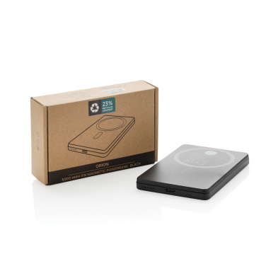 Logotrade werbemittel das Foto: Orion 5.000mAh 5W magnetische Powerbank aus RCS rec. Alu