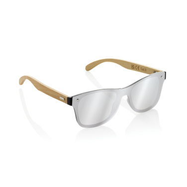 Logotrade Geschäftsgeschenke das Foto: Prism Sonnenbrille aus RCS rec. Kunststoff mit Bambusbügeln