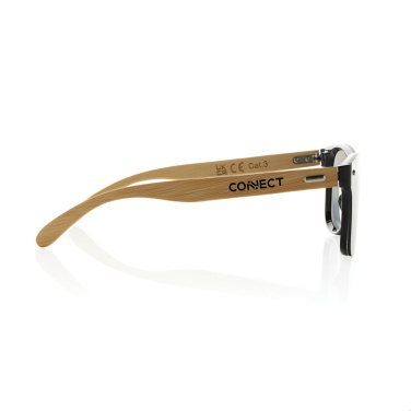 Logotrade Geschäftsgeschenke das Foto: Prism Sonnenbrille aus RCS rec. Kunststoff mit Bambusbügeln