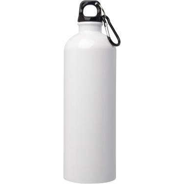 Logotrade Firmengeschenke das Foto: Oregon 750 ml RCS-zertifizierte, einwandige Trinkflasche aus Edelstahl mit Karabinerhaken