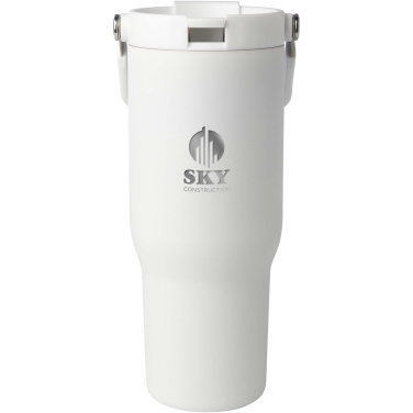 Logotrade Firmengeschenke das Foto: Bronx 900 ml RCS-zertifizierter Kupfer-Vakuum Isolierbecher aus Edelstahl mit Doppelfunktionsdeckel