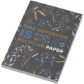 Novella Austen A6 Softcover Notizbuch aus Recyclingmaterial – 100 Blatt, Holzkohle
