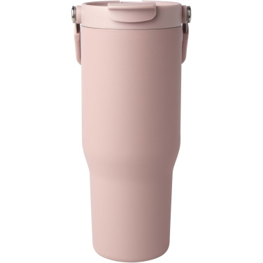 Logotrade Logogeschenke das Foto: Bronx 900 ml RCS-zertifizierter Kupfer-Vakuum Isolierbecher aus Edelstahl mit Doppelfunktionsdeckel