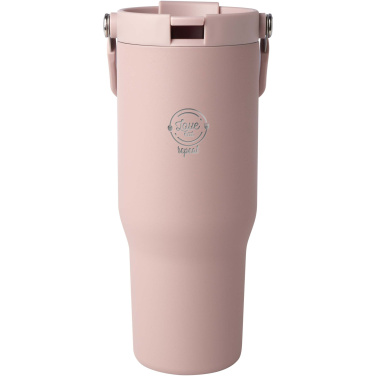 Logotrade werbemittel das Foto: Bronx 900 ml RCS-zertifizierter Kupfer-Vakuum Isolierbecher aus Edelstahl mit Doppelfunktionsdeckel