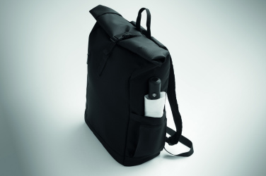 Logotrade Logogeschenke das Foto: Rolltop-Rucksack 600D RPET