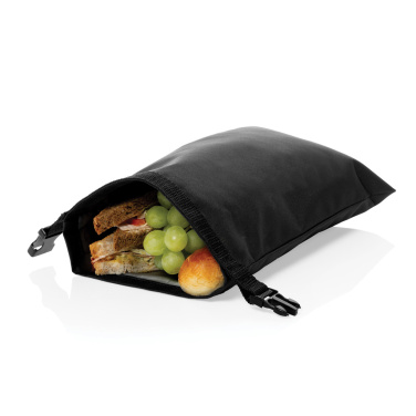 Logotrade Werbeartikel das Foto: Snackstrap faltbarer Lunchbag aus AWARE™ rPET 30 x 20cm
