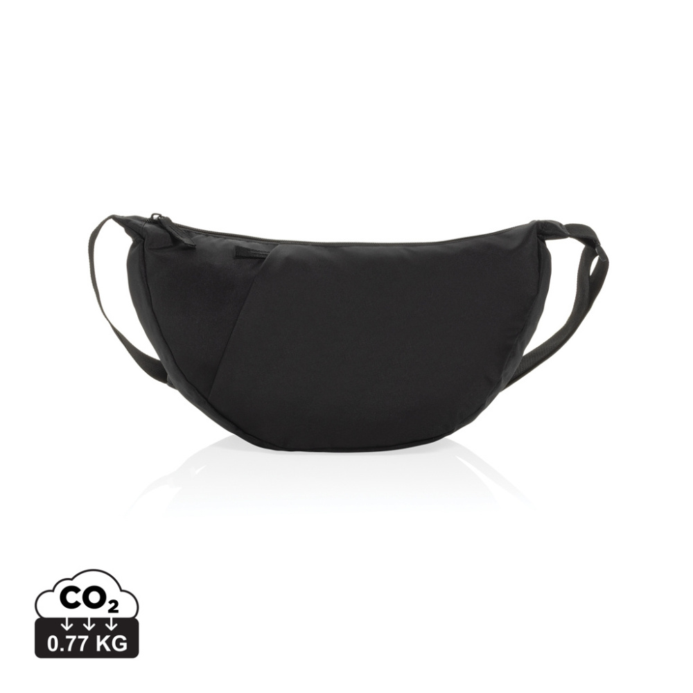 Logotrade Logogeschenke das Foto: Crescent XL AWARE™ RPET Half-Moon Sling Tasche