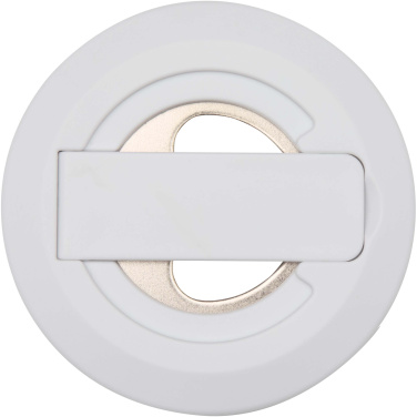 Logotrade Werbegeschenke das Foto: Ain Magnetische Smartphonehalterung  aus recyceltem Kunststoff mit Flaschenöffner