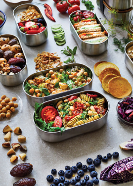 Logotrade Firmengeschenke das Foto: Black+Blum Stainless Steel Double Bento Box