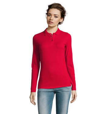 Logotrade Geschäftsgeschenke das Foto: PERFECT DAMEN LSL POLO  180