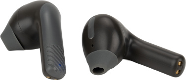 Logotrade Geschäftsgeschenke das Foto: Bluetooth-Lautsprecher HF01 mit integrierten Ohrhörern 2 in 1