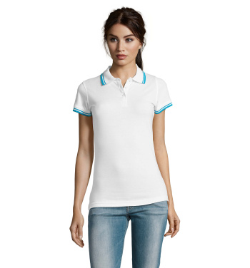 Logotrade Geschäftsgeschenke das Foto: PASADENA Damen Polo 200g