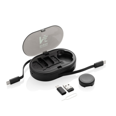 Logotrade Geschäftsgeschenke das Foto: Chargevix Multifunktionales 60W-Lade-Set aus RCS rPlastic