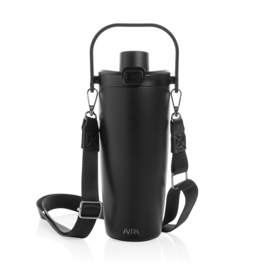 Logotrade Werbeartikel das Foto: Avira Ayala Crossbody Duosip Becher aus RCS rec. Stahl