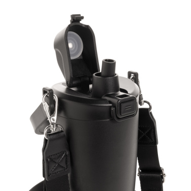 Logotrade Werbeartikel das Foto: Avira Ayala Crossbody Duosip Becher aus RCS rec. Stahl