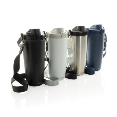 Logotrade Werbeartikel das Foto: Avira Ayala Crossbody Duosip Becher aus RCS rec. Stahl