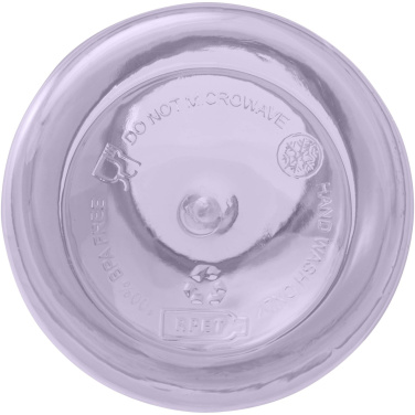 Logotrade Firmengeschenke das Foto: Oregon 400 ml RCS-zertifizierte Trinkflasche aus recyceltem Kunststoff mit Karabiner 