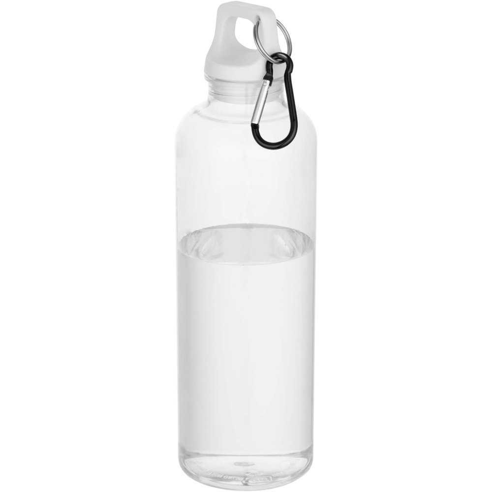 Logotrade Firmengeschenke das Foto: Oregon 750 ml RCS-zertifizierte Trinkflasche aus recyceltem Kunststoff mit Karabinerhaken