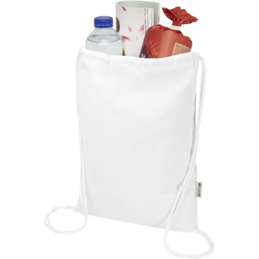 Logotrade Werbegeschenke das Foto: Peru Blend 180 g/m² Sportbeutel aus GRS recycelter Baumwolle 5L
