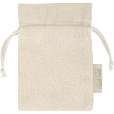 Logotrade Werbeartikel das Foto: Odisha 140 g/m² OCS Bio-Geschenktasche – 15 × 10 cm