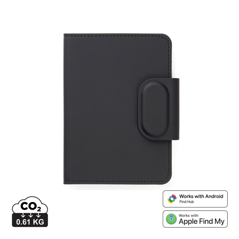 Logotrade Firmengeschenke das Foto: VINGA Baltimore RCS Passport Cover mit Dual-Finder