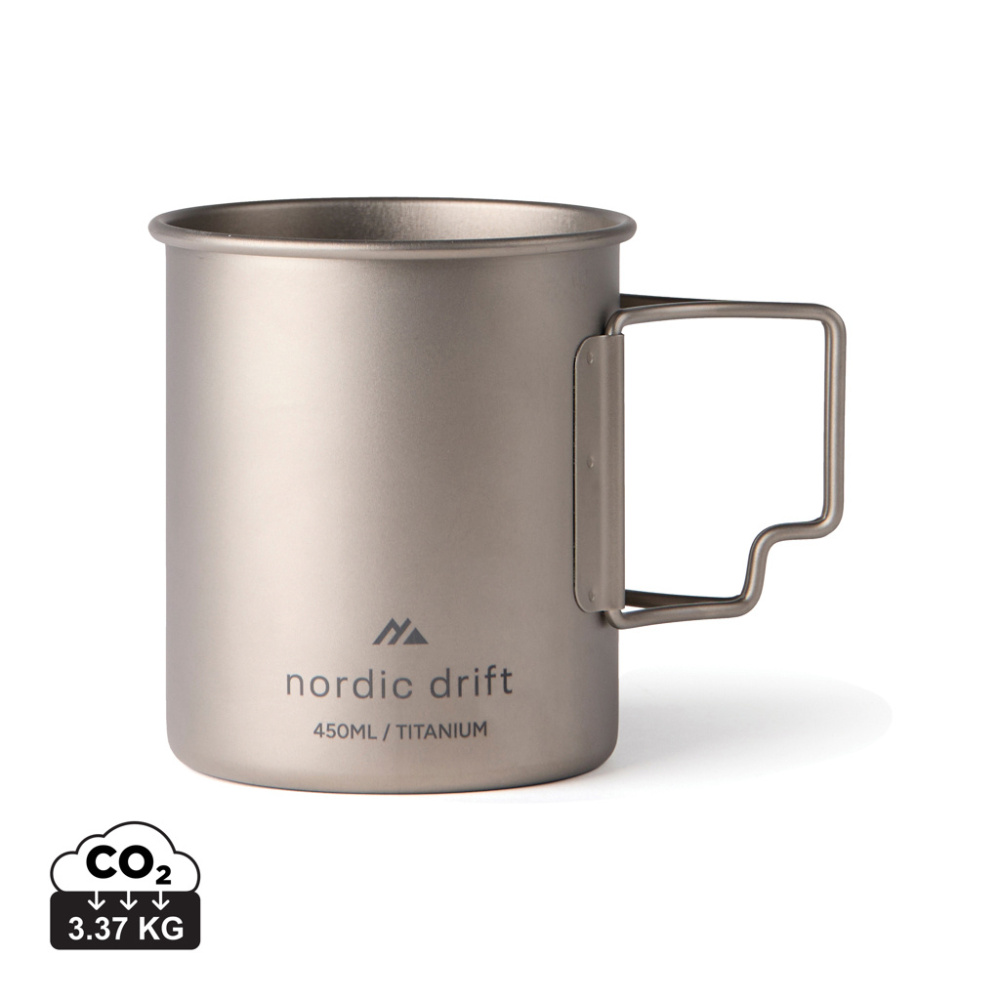 Logotrade Firmengeschenke das Foto: Nordic Drift Trail Ultraleichte Titan-Becher 450ml
