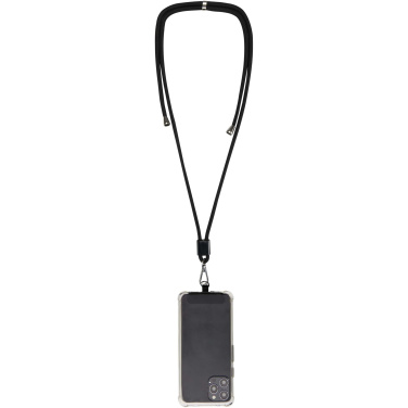 Logotrade Logogeschenke das Foto: Vega verstellbares, recyceltes Smartphone Lanyard
