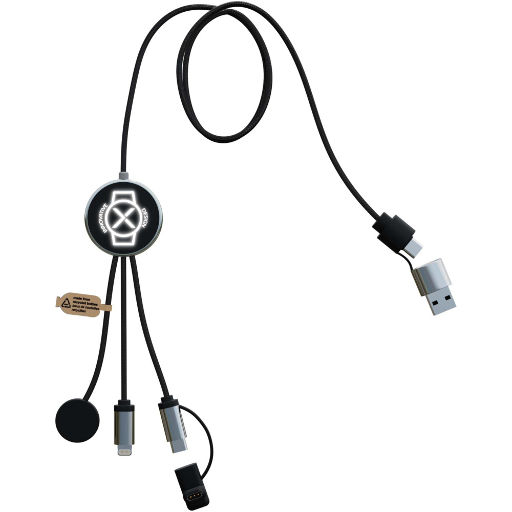 Logotrade Werbeartikel das Foto: SCX.design C34 7 in 1 Ladekabel für Smartwatches