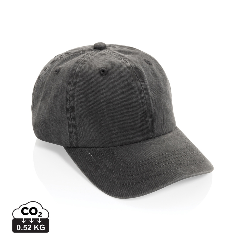 Logotrade Werbeartikel das Foto: BEAU AWARE™ Washed 6-Panel Kappe aus 270gr/m² Baumwolltwill
