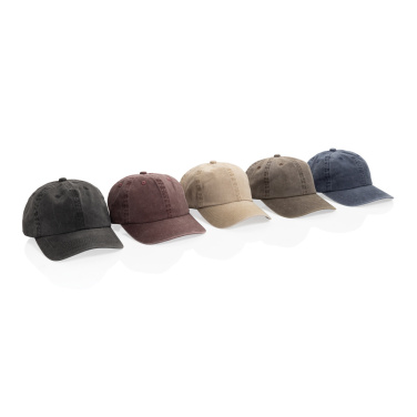 Logotrade Geschäftsgeschenke das Foto: BEAU AWARE™ Washed 6-Panel Kappe aus 270gr/m² Baumwolltwill