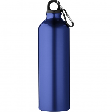 Logotrade corporate gift image of: Oregon 770 ml aluminium water bottle with carabiner