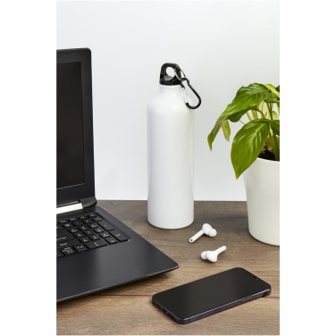 Logo trade business gift photo of: Oregon 770 ml aluminium water bottle with carabiner